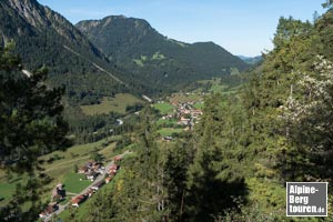 Aussicht vom Köpfle auf Hinterstein