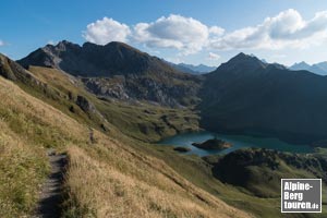 Den Schrecksee unmittelbar vor Augen...