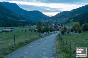 ...endet schlussendlich am Wanderparkplatz in Hinterstein.