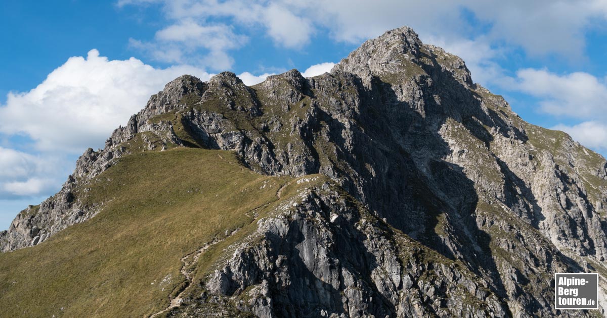 Der Gipfel des Rauhhorn - gesehen von der Hinteren Schafwanne