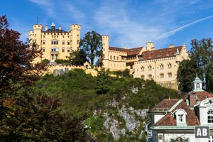 Schloss Hohenschwangau am Ausgangspunkt unserer Überschreitung