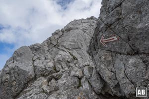 Vor dem Gipfelfelsen