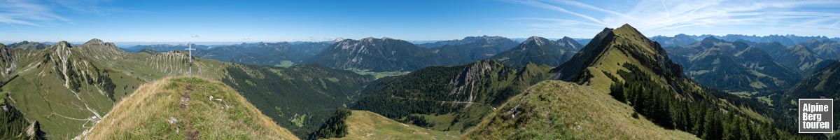 Bergpanorama von der Sonntagsspitze