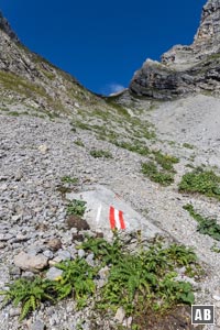 Der Aufstieg zum Bärenlahnersattel ist ausreichend markiert