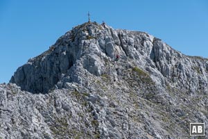 Der Gipfelaufbau des Treffauers