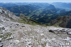 Nach der Schlucht öffnet sich das Gelände