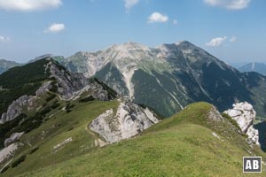 Blick vom Wörnersattel auf die Soierngruppe