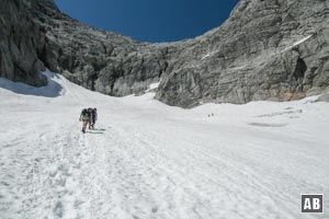 Unterwegs auf dem Höllentalferner