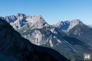 Blick aus dem Gamskar auf die Mieminger Kette