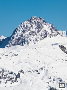 Der Große Rettenstein, markantester Gipfel der Kitzbüheler Alpen - gesehen vom Feldalphorn