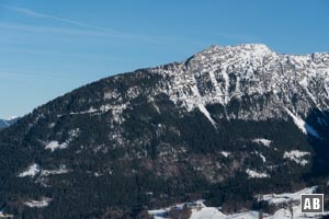 Der Kehlstein mit der Kehlsteinstraße vom Grünstein