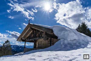 An der Hörnlealm ist der Hörnle-Rücken erreicht