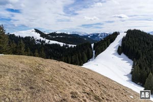 Blick vom Vorderen Hörnle auf das Hintere (links) und das Mittlere (rechts)