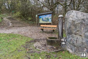 An diesem Brunnen beginnt unser Aufstieg durch das Kaisertal