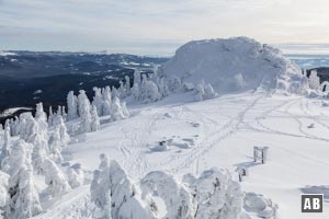 Am Großen Seeriegel öffnet sich die Sicht nach Osten und nach Süden