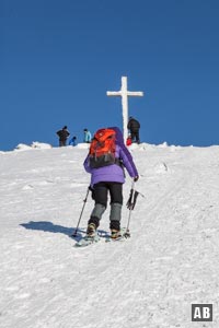 Die letzten Meter zum höchsten Punkt des Lusen