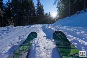 Unterwegs auf der Kehlsteinstraße - der Sonne entgegen.