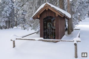 Eine kleine Kapelle kurz vor der Esterbergalm