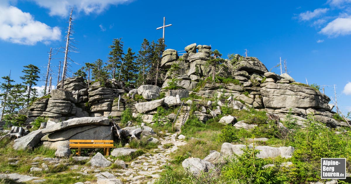 Der Gipfel des Hochstein am Dreisesselberg