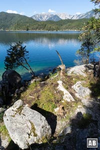 Impressionen von der Eibsee-Umrundung.