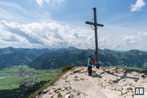 Am Gipfel des Einstein (Tannheimer Berge, Allgäuer Alpen)