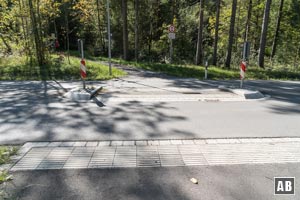 ...und nach wenigen Meter die Straße auf die andere Seite überqueren