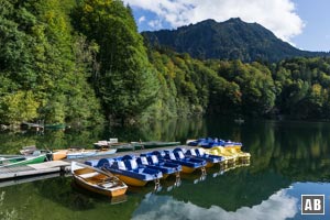 Der Freibergsee am Fuße des Himmelschrofens