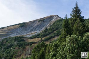 Rückblick vom Abstieg auf den Friederspitz