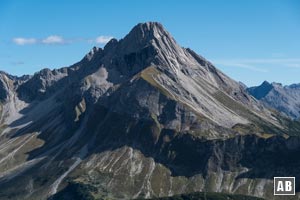 Die martialische Pyramide des Biberkopf - gesehen vom Koblatpass