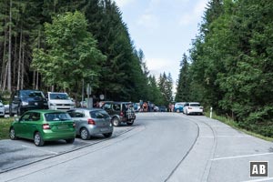 Startpunkt: Parkplatz Hinterbrand am Ende der Scharitzkehlstraße am Obersalzberg