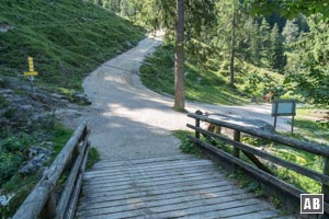 Im Königsberggraben rechter Hand abbiegen...