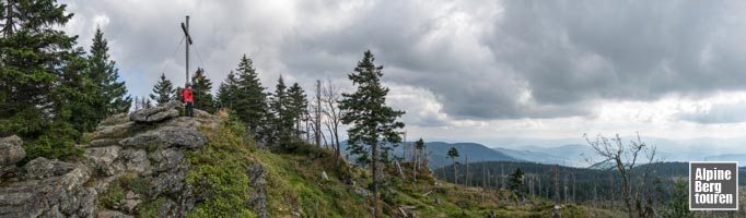 Am Gipfel des Kleinen Arbers