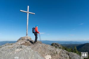 Allein am Gipfel -  am Arber ein eher seltenes Erlebnis