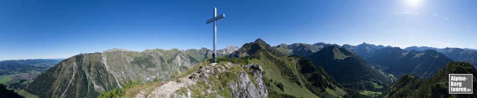 Panorama vom Gipfel des Riefenkopf