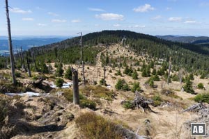 Wanderung Heugstatt Enzian: Rückblick auf den Heugstatt.