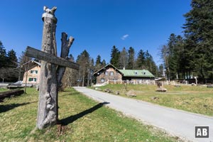 Ausgangs-/Endpunkt für die Wanderung: die idyllische Berghütte Schareben