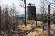 Der Aussichtsturm am Gipfel des Hirschensteins