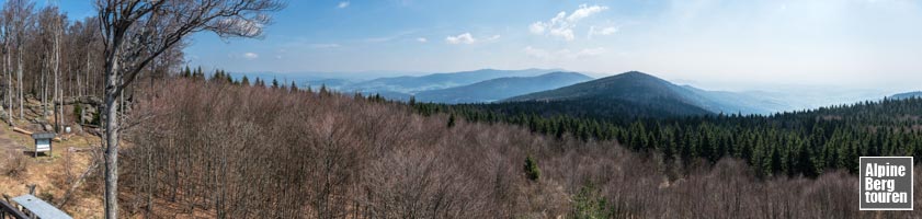 Panorama vom Aussichtsturm