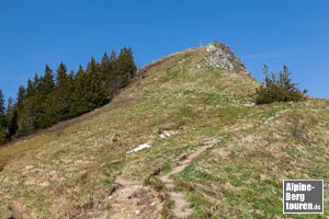 Wanderung über den Westgrat hinauf...