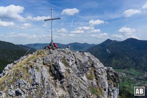 zum Ende unserer alpinen Wanderung - am Gipfel des Leonhardstein
