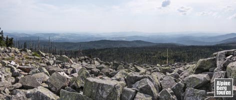 Panorama vom Gipfel des Lusen