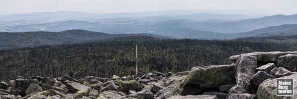 Aussicht vom Gipfel des Lusen