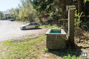 Ausgangspunkt: Der Parkplatz unterhalb des Ecker Sattels