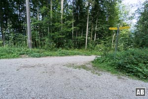 Im Tal scheren wird rechtsseitig in einen Schotterweg ein, gelangen so in gut einer ¾ Stunde zurück zum Ausgangspunkt