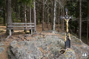 Wenig unerhalb des Sauenstein-Rundweges findet sich ein erster Rastplatz