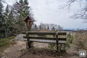 Am Aussichtspunkt Sauenstein - Vorgeschmack auf die bevorstehenden Gipfelpanoramen