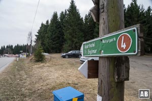 Zurück am Parkplatz Hinterwies spazieren wir...