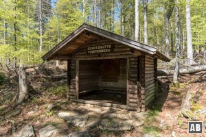 Schutzhütten an den Wanderwegen leisten bei Wetterumschwung wertvolle Dienste