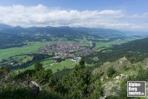 Aussicht vom Schattenbergkreuz