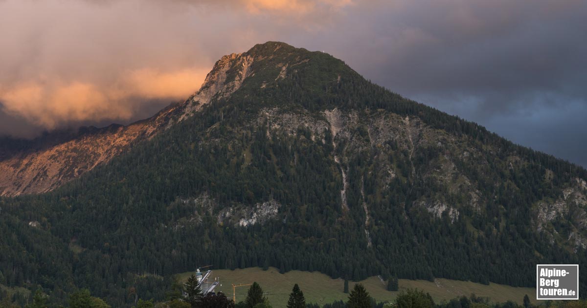 Der Schattenberg - gesehen von Oberstdorf